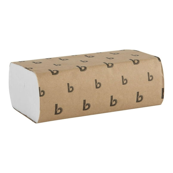 Toallas de mano de papel Boardwalk, plegables, 1 capa, 250 toallas