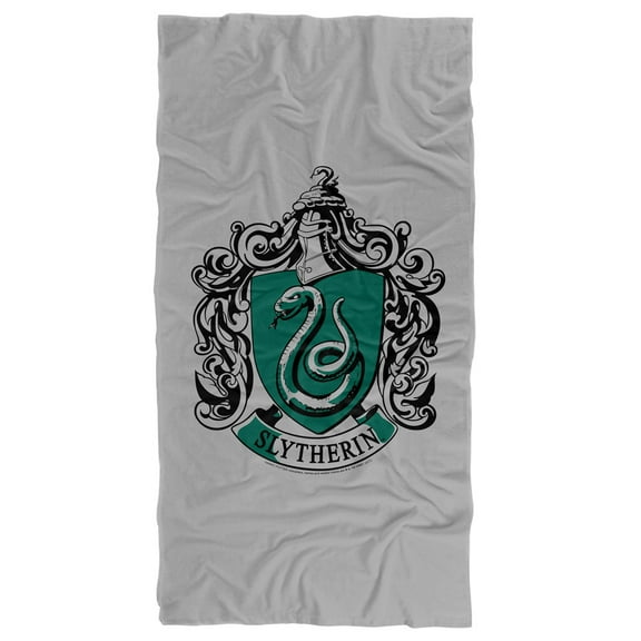 Harry Potter Slytherin Crest Officially Licensed Beach Towel 30' X 60'