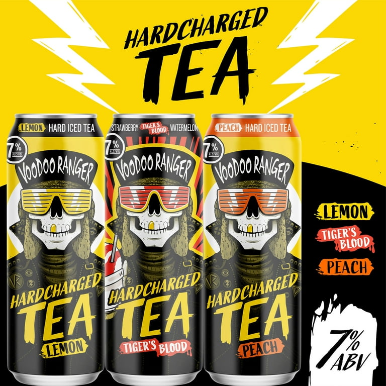 Voodoo Ranger Hardcharged Craft Tea - Lemon, 1 24 fl oz Can, 7