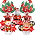 thumbnail image 5 of Globo de aluminio navideño 2025 con forma de Papá Noel, reno, árbol, muñeco de nieve, hombre de jengibre, decoración para fiestas navideñas, 5 of 5
