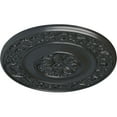thumbnail image 3 of 47 5/8"OD x 2 3/4"P Milan Ceiling Medallion, Hand-Painted Pewter, 3 of 6