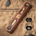 thumbnail image 5 of Wooden Bluetooth Speakers Portable Sound Bar HiFi Stereo Card Home Computer Desktop Wireless Sound FM Radio Subwoofer, 5 of 5