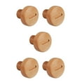 thumbnail image 2 of kurtrusly Crochet en Bois d'Érable Moderne Vis Murale Nordique Premium pour Organisation de Garde-Robe Design Rond 5.5x6cm 5Set, 2 of 6