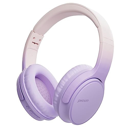 Gankoii Auriculares inalámbricos, Bluetooth con micrófono, audio de alta fidelidad, tiempo de reproducción de 60 horas, control táctil, plegables y ligeros, auriculares supraaurales para niñas y mujer