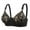 Black, variant on Plus Size Bras for Seniors Womens, Front Closure Comfortable Lingerie, Push up Wireless Bralette