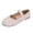 Beige, variant on Suede Elastic Strap Mary Jane Flats For Women Round Toe On Soft Ballet Flats Vintage Casual Lightweight Daily Walking Shoes Light Blue US:6.5