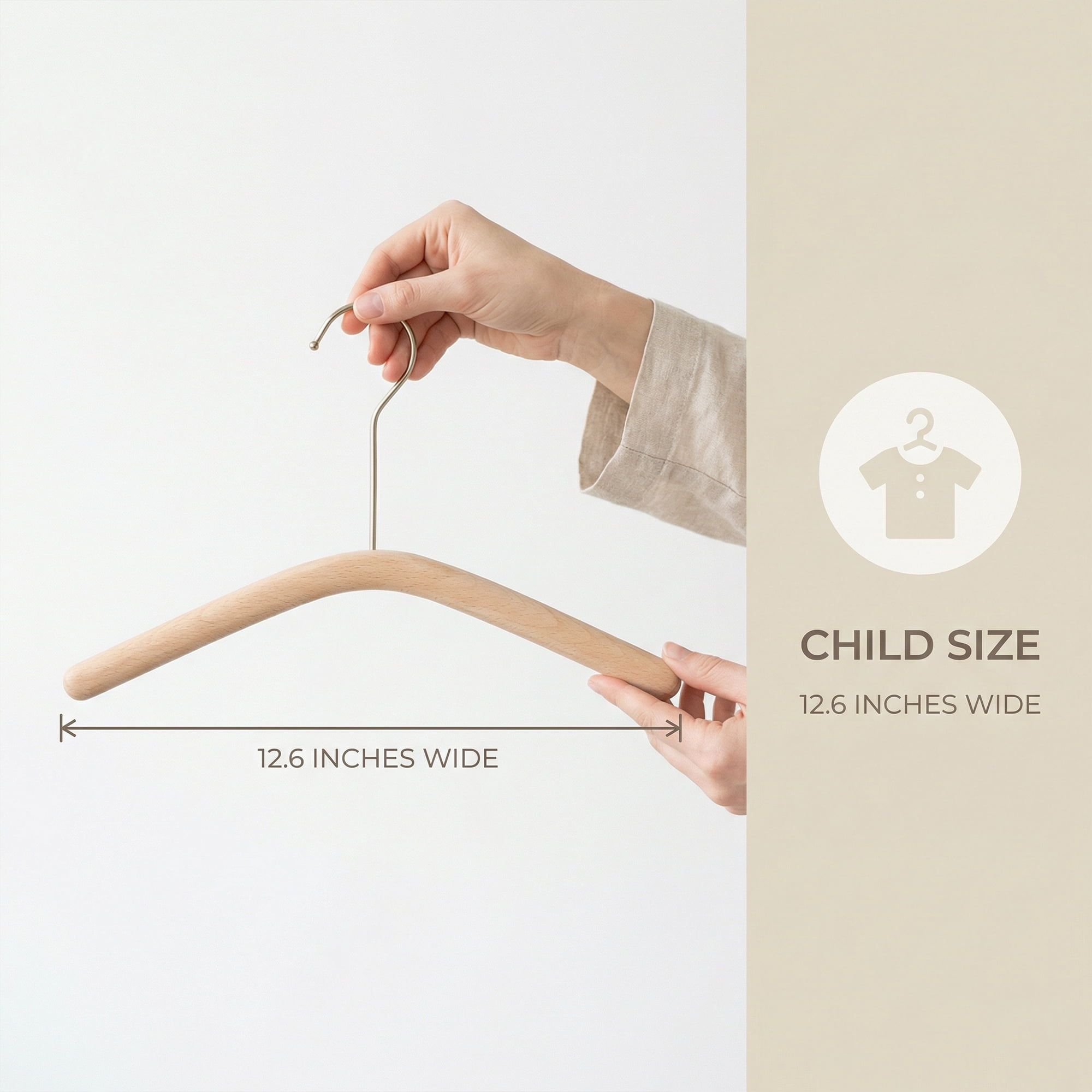 Unique Bargains 2Pcs Wood Nonslip Space Saving Hangers Silver
