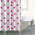 thumbnail image 4 of Pioneer Flower Floral Print Pattern Shower Curtain 72"x84", Bathroom Decorative Shower Curtain Set with 12 Hooks, Waterproof Washable, 4 of 6