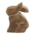 thumbnail image 4 of VHC Brands Bunny Hop Wooden Sitting Bunny Natural w/Pearl Beads 4.25x5.5, Spring Decorations, Home and Table Decor, Spring and Easter Figurines, 4 of 4