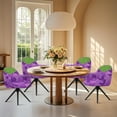thumbnail image 4 of Xixirimido Grape Pattern Swivel Office Armchair Cover Stretch Computer Desk Chair Slipcover Mid Back Accent Dining Chair Covers Non-slip for Home Living Room, 4 of 7