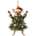 thumbnail image 1 of Decoraciones navideñas, adornos navideños, regalos navideños, colgantes para árbol de Navidad, colgantes pequeños de acrílico con impresión plana 2D, hebilla decorativa de acrílico, 1 of 1