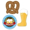 Big Dot of Happiness Oktoberfest - DIY Shaped Beer Festival Cut-Outs - 24 Count