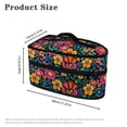 thumbnail image 6 of HELLHERO Flowers Pattern Steam Iron Storage Case Large Size Easy to Clean for Hair Tools(Case Only), 6 of 6