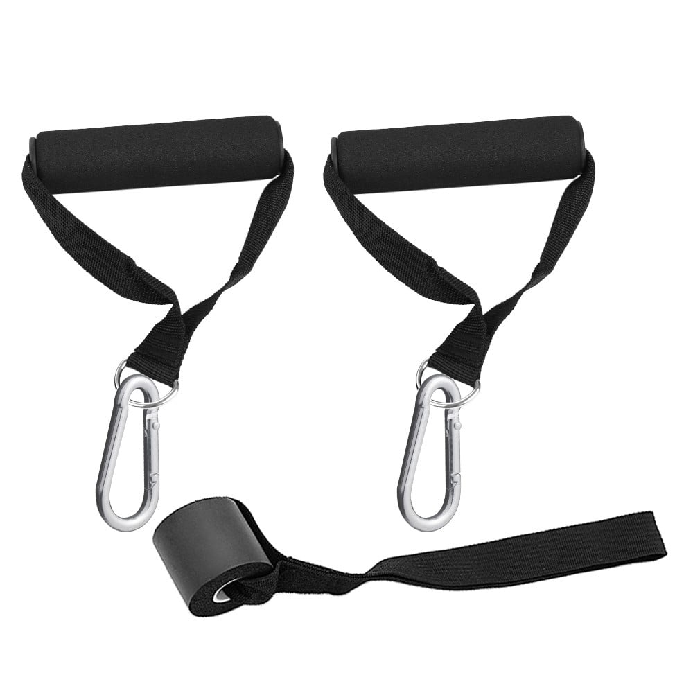 5 Piece Exercise Set with Handles Door Anchor and Carabiners