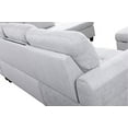 thumbnail image 6 of Golden Furniture Living Room Sectional Sofa Set, Linen Fabric Sectional Sofa Couch Set with Storage Ottoman, 6 of 8