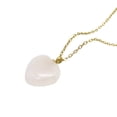 thumbnail image 4 of Collar de Corazón MADIOLA Chapa Oro 18K Cuarzo Rosa Aventurina Agata Obsidiana, 4 of 5