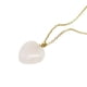 thumbnail image 4 of Collar de Corazón MADIOLA Chapa Oro 18K Cuarzo Rosa Aventurina Agata Obsidiana, 4 of 5