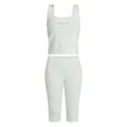 thumbnail image 4 of No Boundaries Lace Tank Top and Capri Pants Sleep Set, 2-Piece, Women's XXS-3X, 4 of 4