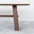thumbnail image 3 of Winry Mid Century Modern Style Solid Wood Walnut 78" Rectangular Dining Table, 3 of 7