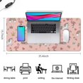 thumbnail image 5 of Long Mouse Pads for Desk,Pink Unicorn Flamingo Pattern Desk Mats on Top Of Desks, Desk Mouse Pad Extra Large with 3mm Non-Slip Base and Stitched Edge for Gaming,Office,Work,Home 35.4"x15.7", 5 of 6
