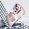 thumbnail image 7 of for iPhone 12 Magnetic Clear Case Compatible with MagSafe, Drop Protection Ultra Slim Shockproof Anti-Scratch Phone Case with Camera Lens Protector Dust-Proof for Men Women - Pink, 7 of 7