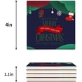 thumbnail image 3 of FMSHPON Merry Christmas Xmas Set of 8 Coaster for Drinks, Absorbent Ceramic Stone Coasters Cup Mat with Cork Base for Home Kitchen Room Coffee Table Bar Decor, 3 of 4