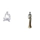 thumbnail image 1 of Figura abstracta de lector, estatua de resina de pensador, decoración humana, artesanía de arte , coleccionable de escritorio, decoración de m, 1 of 8