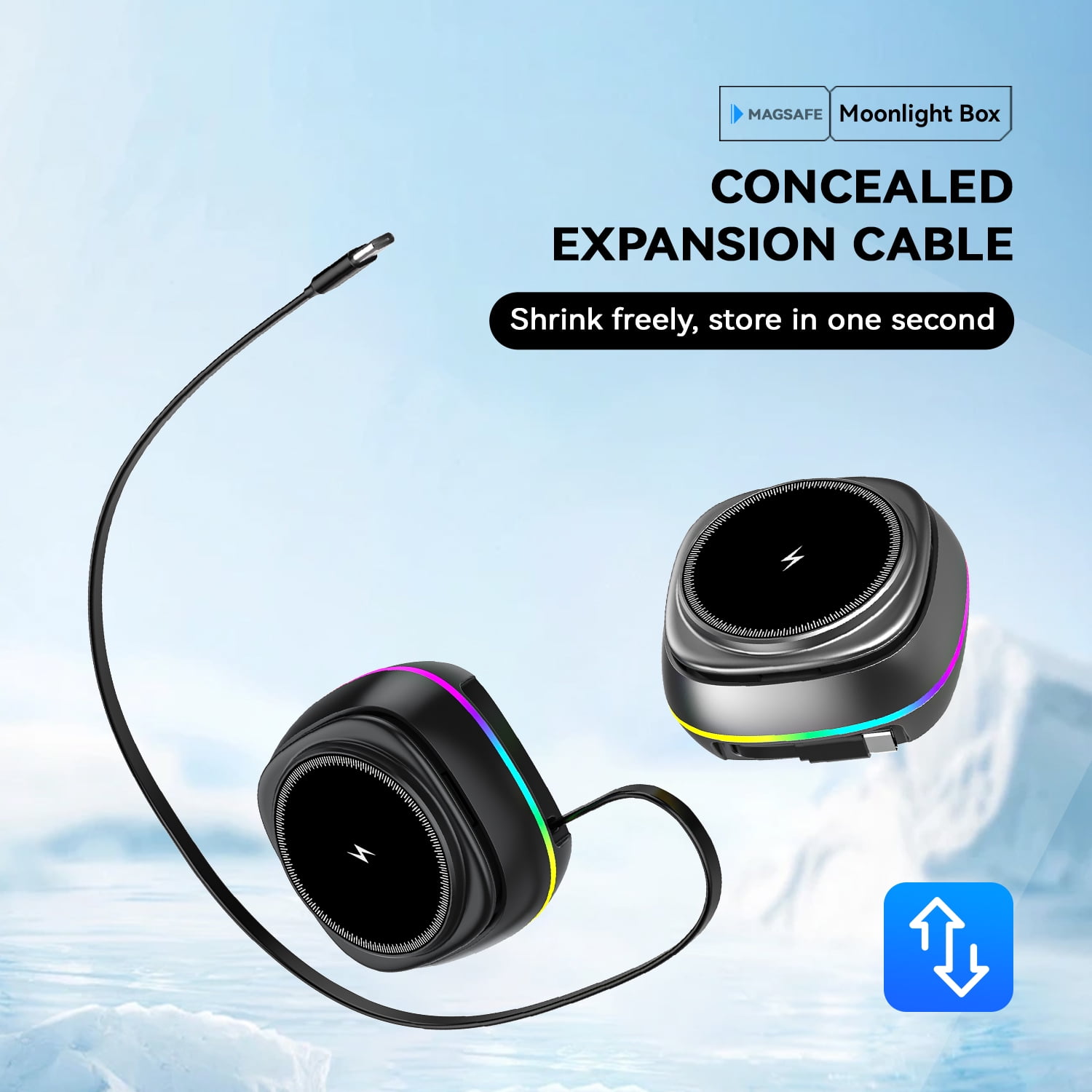 3-in-1 Foldable Wireless Charger Stand, 15W Fast Charging Station for iPhone, Apple Watch, AirPods, Desktop & Car Mount Compatible with iPhone 16/15/14/13/12 Series