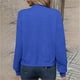 thumbnail image 5 of Sudadera con capucha para mujer,Chaqueta de punto holgado con cremallera para mujer, sudadera de béisbol de manga larga, top informal de poliéster para uso diario, sopatenor, 5 of 6