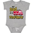 thumbnail image 3 of Inktastic My Dad is a Firefighter with Fire Truck Boys or Girls Baby Bodysuit, 3 of 5