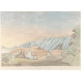thumbnail image 3 of Charles Hamilton Smith 18x14 Black Modern Framed Museum Art Print Titled - The Icebergs of Kotzebue Sound, 3 of 5
