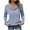 Light Blue, variant on Lenago Women's Sweatshirt with Long Sleeves Low V-neck Solid Color Shirts for Ladies Tummy Control Close Fitting Pullover Hoodies Daily Comfortabel Essentials
