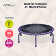 thumbnail image 2 of JumpSport 44" PRO Fitness Trampoline, Model 550 Exercise Rebounder, 325 lb Capacity Purple, 2 of 7