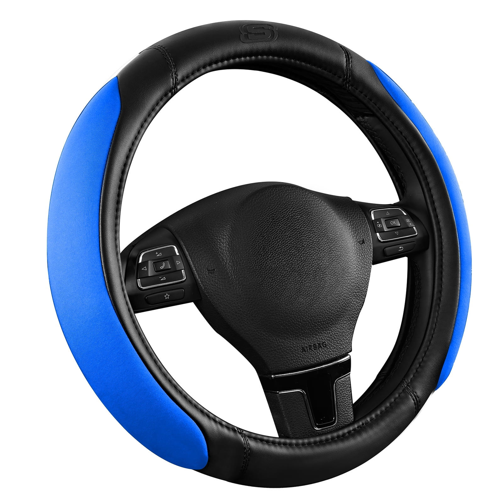 Skechers Memory Foam Steering Wheel Cover, Blue photo 7