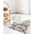 thumbnail image 4 of Spring Flowers Kitchen Dish Towels for Drying Dishes Set of 2, Farmhouse Botanical Seasonal Floral Herbs Waffle Weave Microfiber Hand Tea Bathroom Towels Quick Dry & Absorbent Towel 12x12, 4 of 7