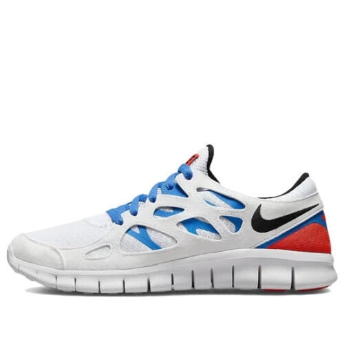 Fracción creativo alegría Nike Free Run 2 DX1794-100 Men's White/Blue/Red Athletic Running Shoes  DJ184 (9) - Walmart.com
