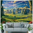 thumbnail image 4 of PRATYUS Fantasy Forest Tapestry Trippy Planet Tapestry Magical Mountain Tapestry Nature Landscape Wall Tapestry Hippie Boho Aesthetic Tapestry Wall Hanging for Bedroom Painting, 4 of 6