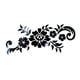 thumbnail image 2 of Pegatinas de pared de espejo 3D acrílico con diseño de flores de ratán, decoración del hogar a la moda, bricolaje, decoración de interiores, calcomanías de espejo, oro y plata, 2 of 2