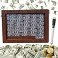 thumbnail image 7 of 5000 Cash Vault Wooden Savings Box, Cash Saver Box, Wooden Cash Saver Money Box, Money Saving Box, Piggy Bank for Adults, Wooden Money Box with Money Target and Numbers (Light Brown), 7 of 7