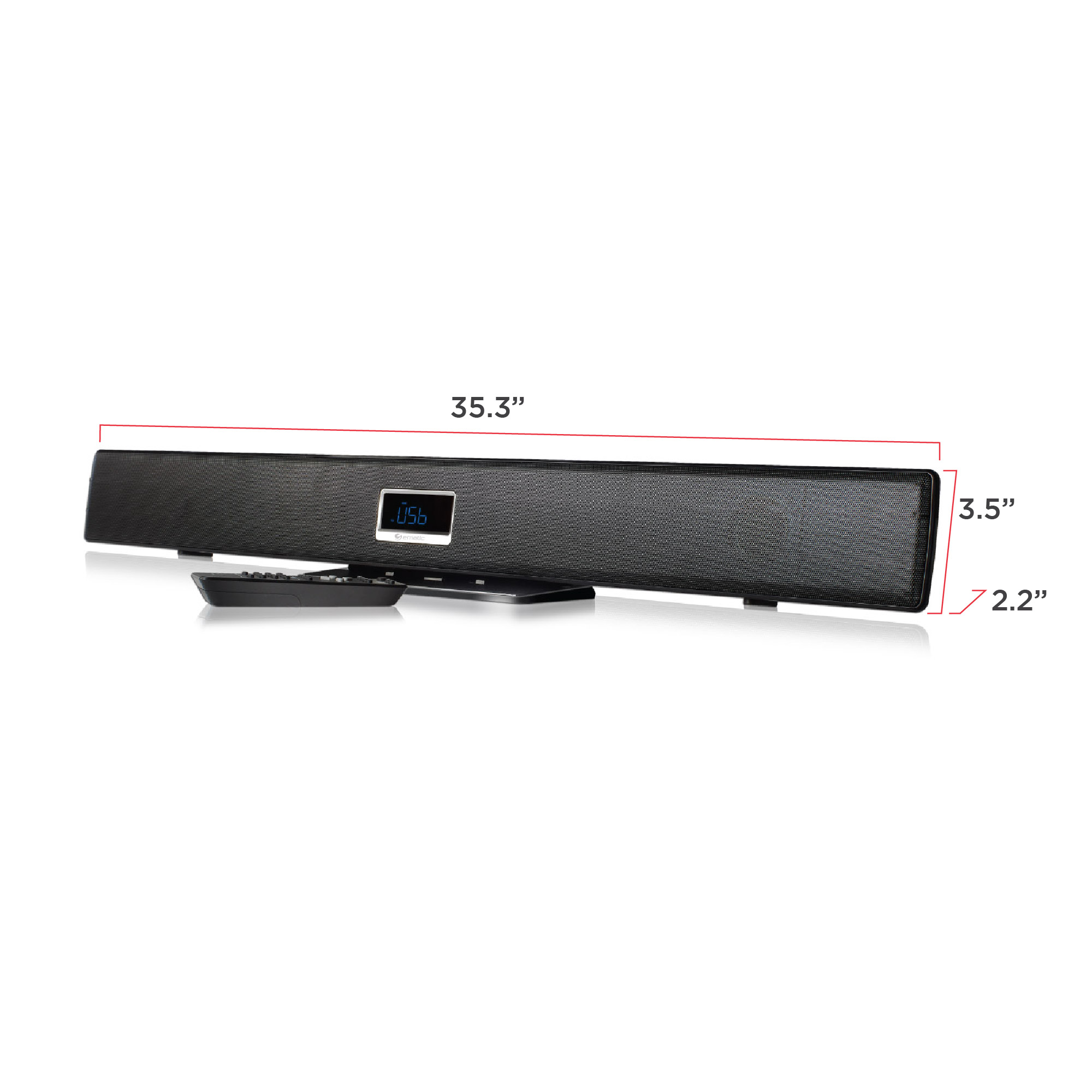 Ematic ESB210 Ultra-Slim 2.1 Channel Wireless Soundbar with Bluetooth - image 5 of 8