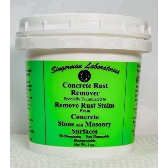 Singerman Laboratories Rust Remover for Concrete - 1 Qt size when mixed with water