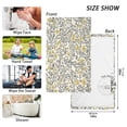 thumbnail image 2 of Yellow Floral Pattern Soft 100% Cotton Towel, High Absorbency, Single Pack, 16" x 28", 2 of 7