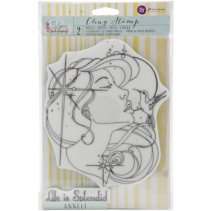 Bloom Cling Rubber Stamps, 8" x 6"