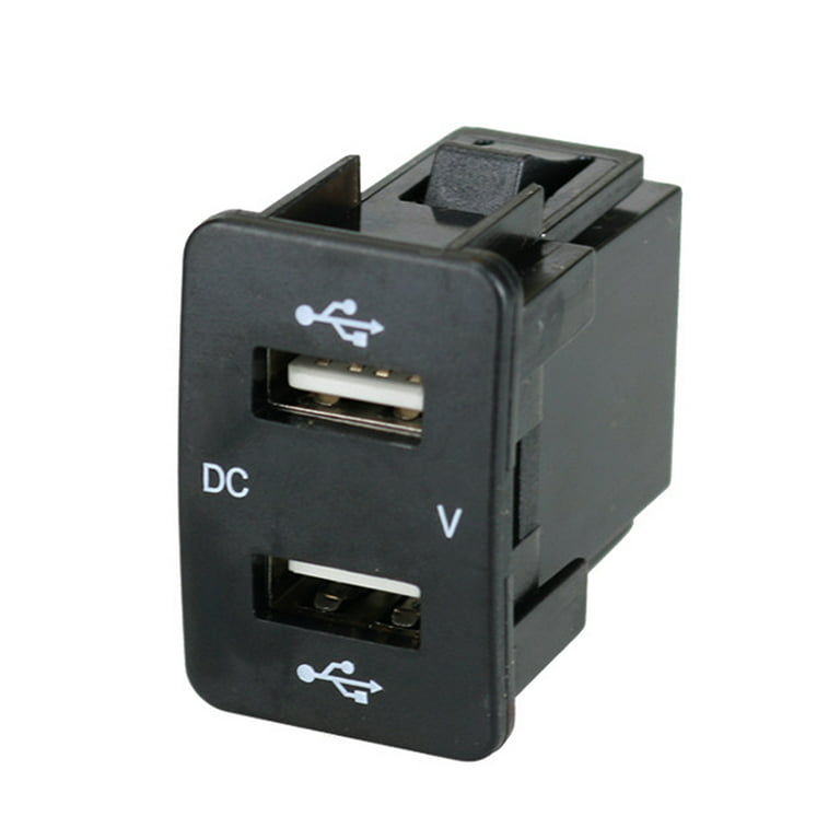 5V 4.2A For Honda Dual USB Car Charger Fast Charging 2 USB Port Auto  Adapter LED Voltmeter Socket For Honda 12-24V