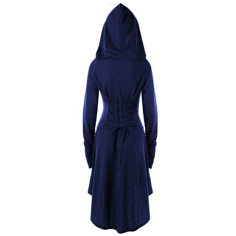 High low hooded dress sale