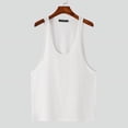 thumbnail image 5 of INCERUN Mens Sleeveless Loose Casual Solid Basic Shirt Summer Gym Tank Tops, 5 of 6