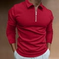 thumbnail image 2 of Vedolay Golf Polo Shirts for Men Golf Sports Long Sleeve T Shirt Casual Long Sleeve Tops Red,XL, 2 of 5