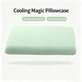 thumbnail image 5 of Pillowcase 26x17 Inch Summer Chilling Ice Silk Breathable Stretch Pillow Cover for Hot Sleepers Home Bedroom Guest Room Travel by PALIFEUR, 5 of 7