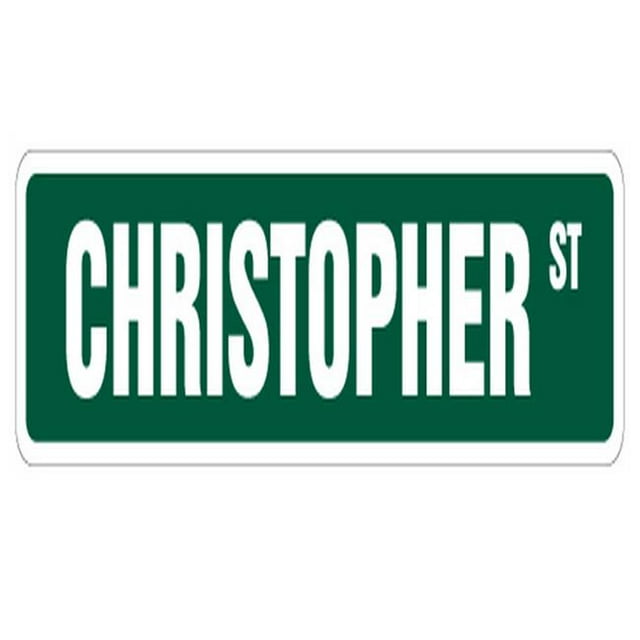 SignMission SS-624-Christopher 24 Po Christopher Street Signe de la Chambre d'Enfant
