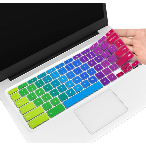 shiyou-Lenovo Chromebook Keyboard Cover for Flex 3 11 / C330 11.6 / 100e 300e 500e N20 N21 N22 N23 11.6 / N42 N42-20 14 Inch, Colorful Rainbow